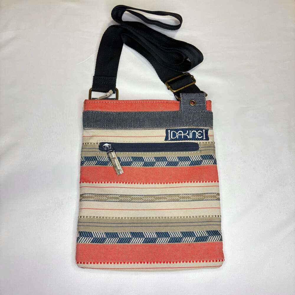 Dakine Jive Crossbody Purse in Multi-Colored Striped Pattern